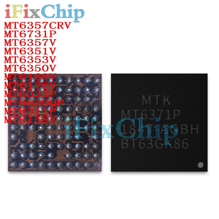 1pcs ยี่ห้อใหม่ MT6357V MT6357CRV MT6731P MT6351V MT63V MT6350V MT6169V MT6176V MT6333P MT6630QP MT6