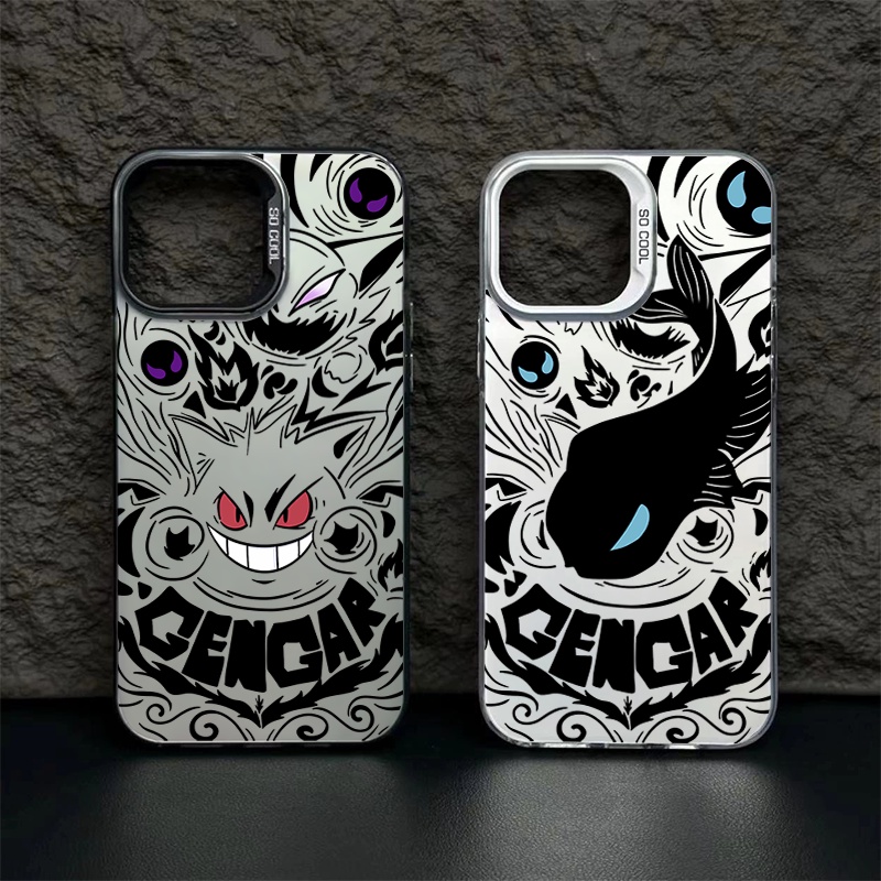 เคสโทรศัพท์มือถือ ชุบไฟฟ้า กันกระแทก ลายโปเกม่อน สไปเดอร์แมน ไล่โทนสี สําหรับ iPhone 15 14 11 13 12 Pro MAX plus X XS MAX mini xr