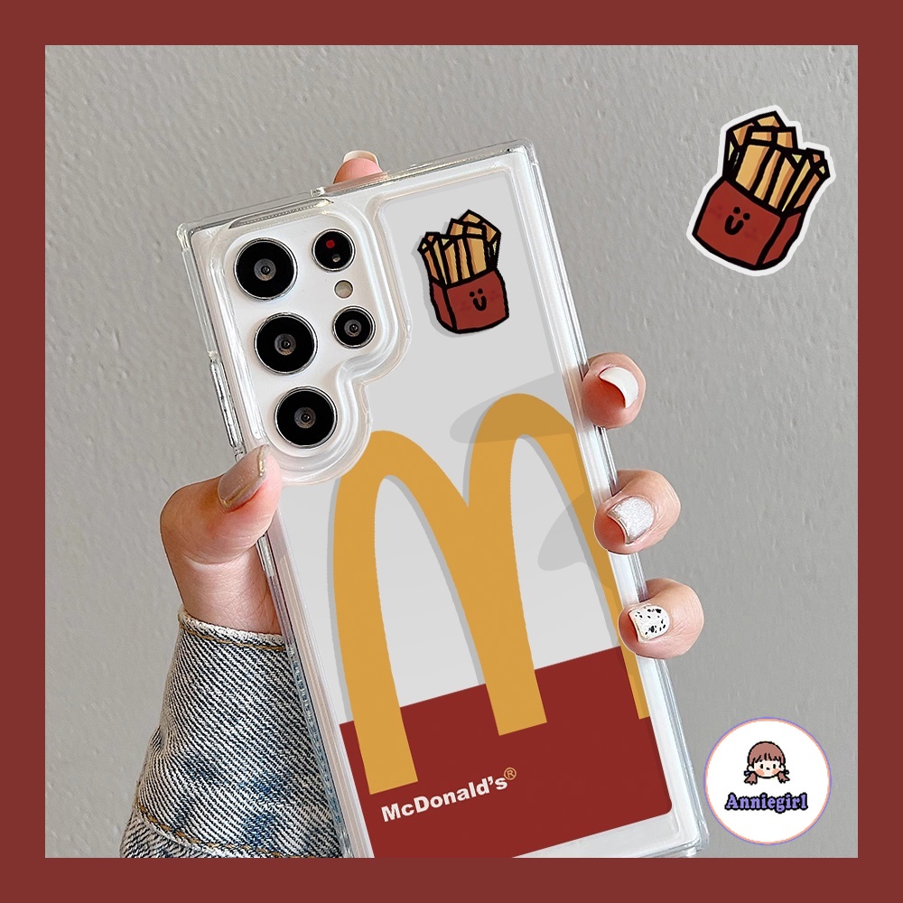 เคสโทรศัพท์มือถือแบบนิ่ม ใส กันกระแทก ลาย M-McDonald แฟชั่น สําหรับ SAMSUNG A12 M12 A13 S21 S22 S23 S24 Plus S24 Ultra S21 FE A54 A53-5G A50 A50s A30s