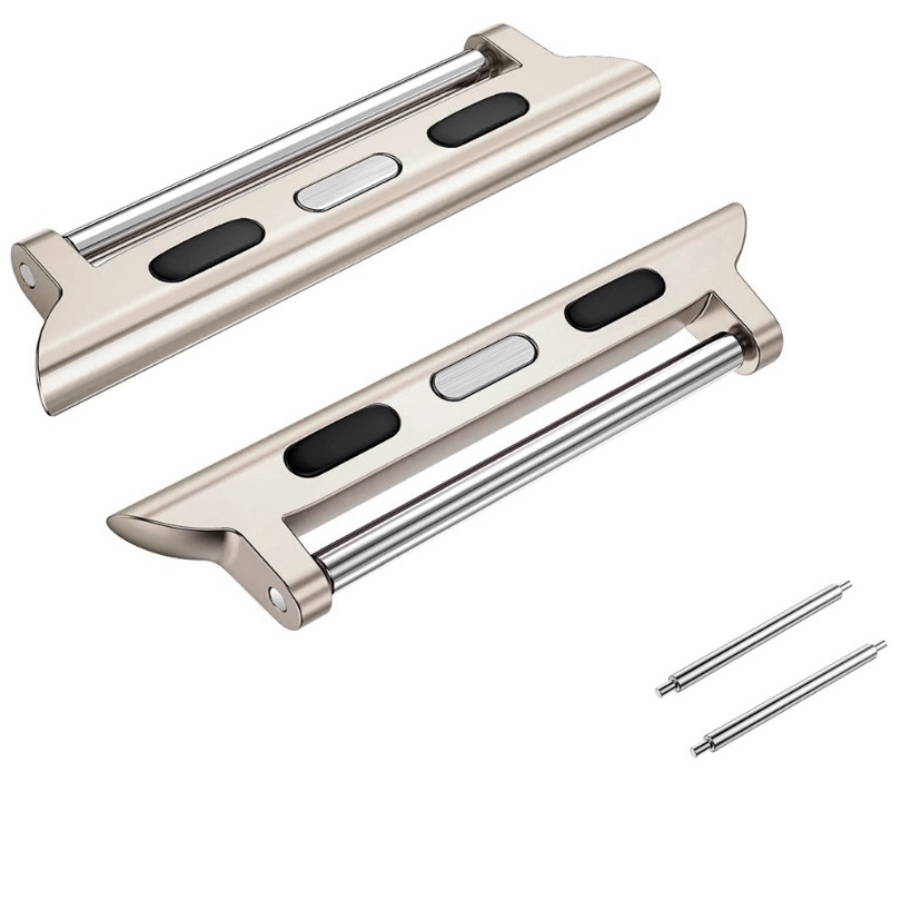 อะแดปเตอร์เชื่อมต่อสายนาฬิกาข้อมือ สเตนเลส สําหรับ Apple Watch Band Ultra 2/Series 9/8/7/6/5/4/3/2/1/SE ขนาด 49/44/45/41/38/40/42 มม.