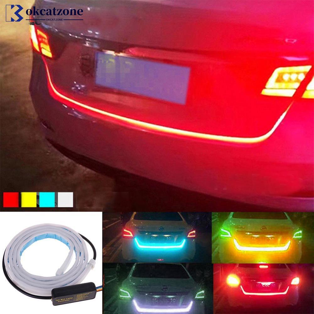 Okcatzone แถบไฟเลี้ยว LED 36 ดวง 1.2 ม. 12V กันน้ํา สําหรับติดท้ายรถยนต์ N6T8