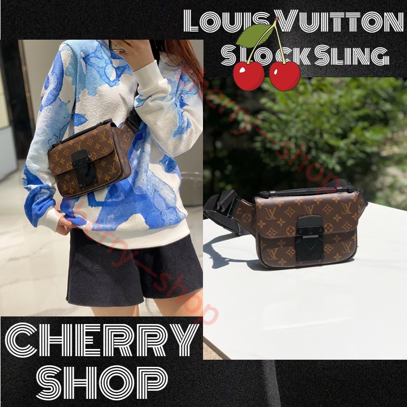หลุยส์วิตตอง Louis Vuitton S LOCK SLING bagผู้ชาย/กระเป๋าสะพายข้าง/M45807