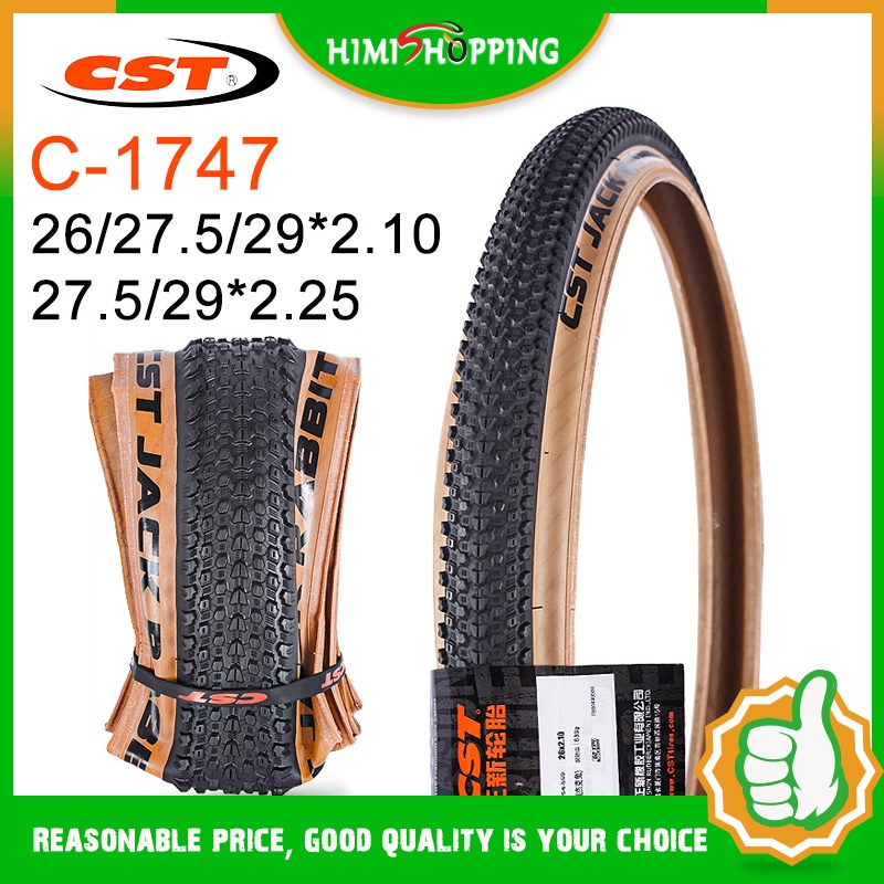 ยางล้อรถจักรยานเสือภูเขา CST MTB C1747 26 27.5 29 นิ้ว 27.5 29 * 2.1 2.25 สีน้ําตาล พับได้ ไม่พับ ทนต่อการสึกหรอ 1 ชิ้น
