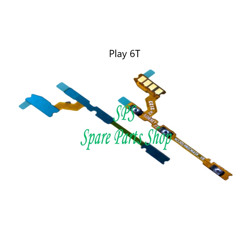 เข้ากันได้กับ Honor Play 6T / 6T Pro / 7T เปิดปิดปุ่มสวิตช์ระดับเสียง Flex Ribbon