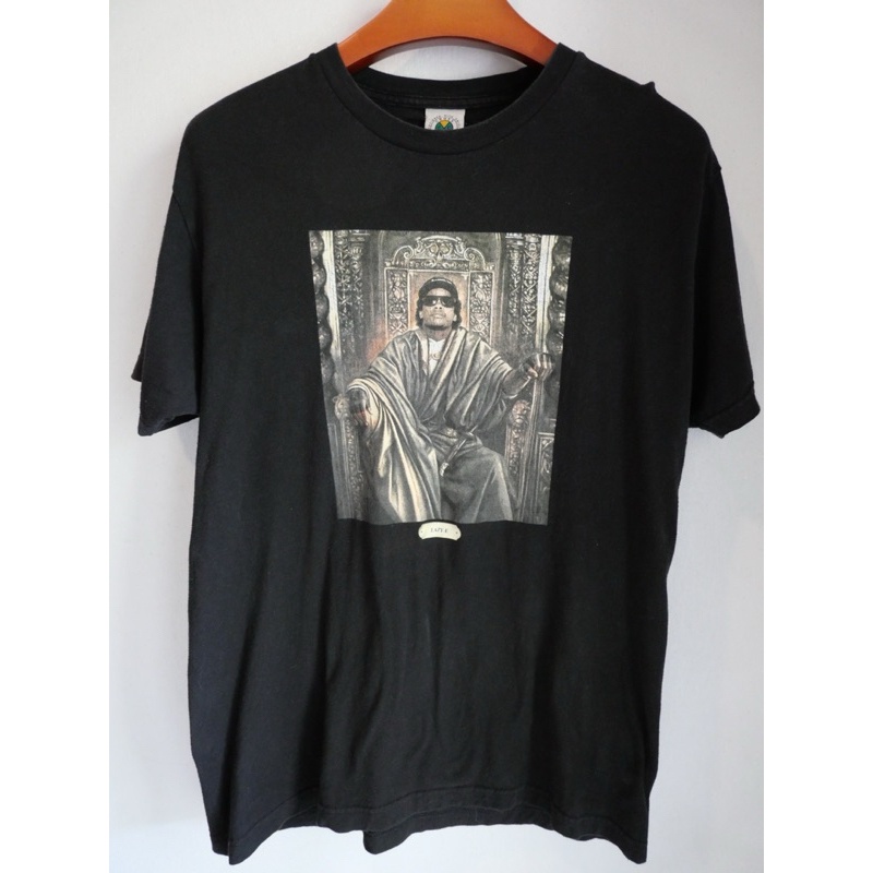 คอกลม Cross Colours Mens Eazy-E Royalty Graphic Black Shirt