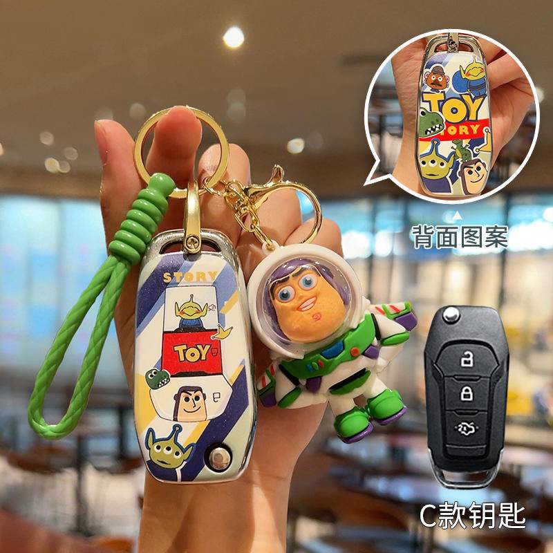 ที่ใส่กุญแจรีโมทรถยนต์ Ford Ranger Everest พวงกุญแจรถ. กระเป๋าใส่กุญแจรถ - รูปที่ 4