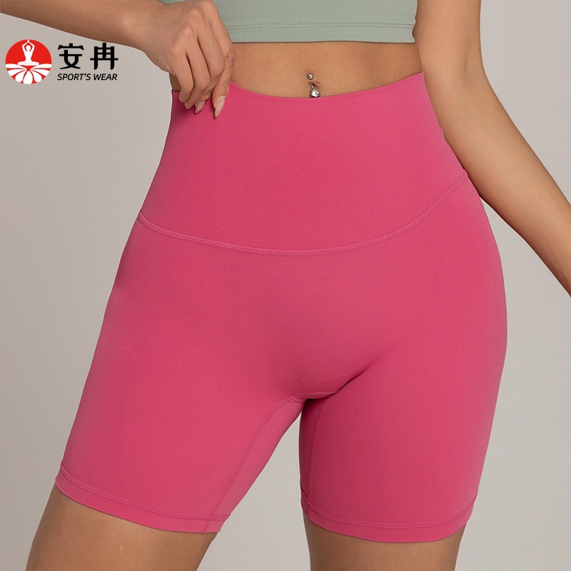 【Anran】กางเกงขาสั้น เอวสูง เหมาะกับการเล่นโยคะ เต้นรํา สําหรับผู้หญิง (S-XL)