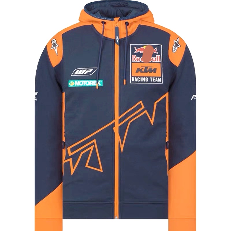 เสื้อแจ็กเก็ตกันหนาว ผ้าฟลีซ ลาย KTM Red Bull Car Fan รุ่นที่ระลึก กันลม ให้ความอบอุ่น สําหรับขี่จักรยานออฟโร้ด