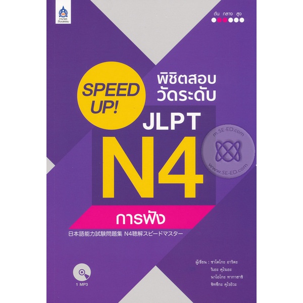 Se-ed (ซีเอ็ด) : หนังสือ SPEED UP! พิชิตสอบวัดระดับ JLPT N4 การฟัง +MP3