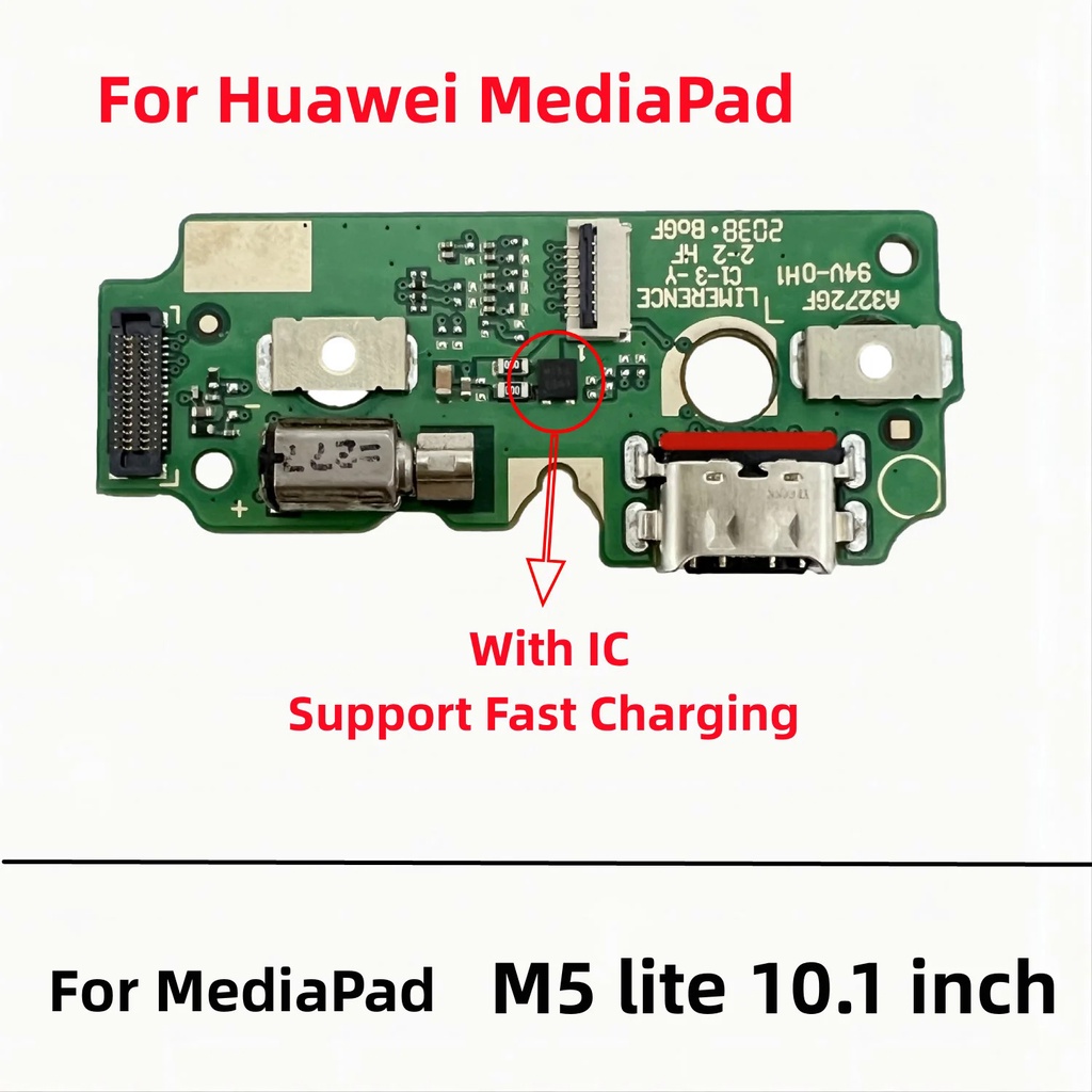 USB Charger Dock Board พอร์ตชาร์จ Flex สําหรับ Huawei MediaPad M5 Lite 10.8 SHT-AL09 SHT-W09 10 CMR-