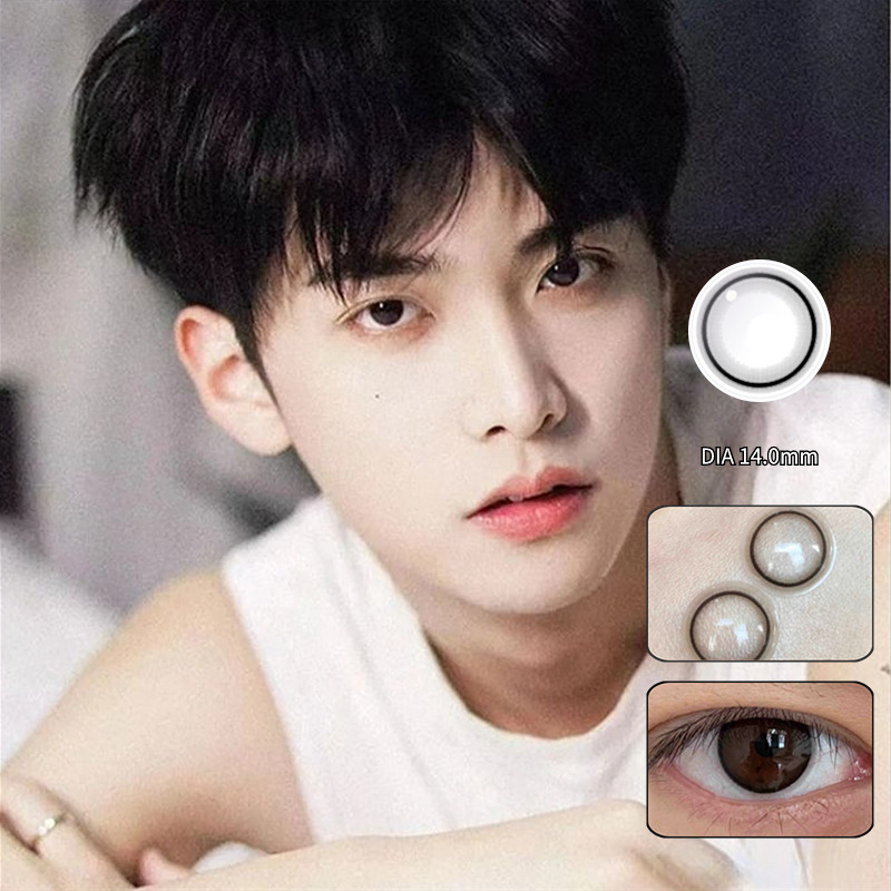 คอนแทคเลนส์ สีดํา Hsd 1 ปี พร้อมเคส 1 คู่