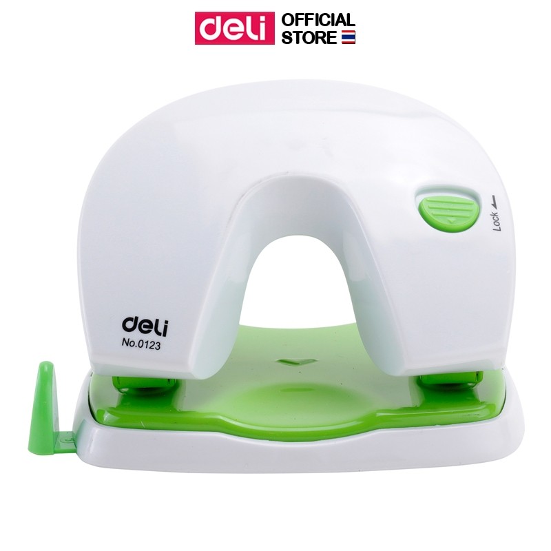 เครื่องเจาะรูกระดาษ 2 รู Deli 0123 ขนาดกะทัดรัด แข็งแรง ใช้งานง่าย สำหรับสำนักงาน Paper Punch - รูปที่ 4