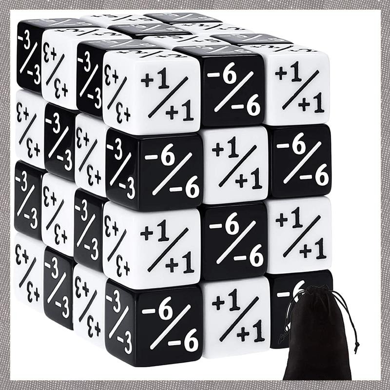 [MLO] 48 ชิ้น 16 มม. เครื่องนับลูกเต๋า Token Dice Loyalty Dice D6 Dice Square สําหรับ MTG,CCG,Card G