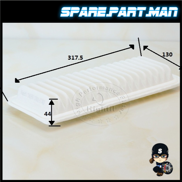 AIR FILTER สําหรับ TOYOTA PASSO MYVI นําเข้าเครื่องยนต์ SETTE(AC10) 17801-97402 Passo K3 / Daihatsu 