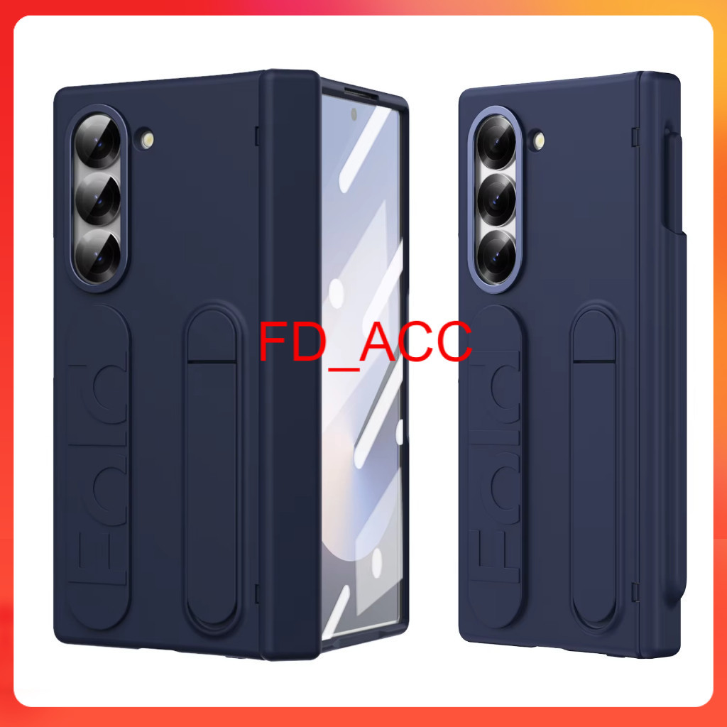 FD [ SAMSUNG Z FOLD 4 | Z พับ 5 | Z FOLD 6 ] ขาตั้ง 3IN1 HARDCASE + ด้ามจับ