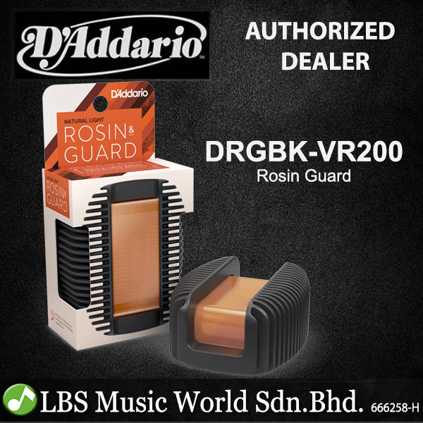 D'ADDARIO Daddario DRGBK-VR200 การ์ด Rosin แสงธรรมชาติสําหรับโบว์ไวโอลิน (DRGBK VR200)