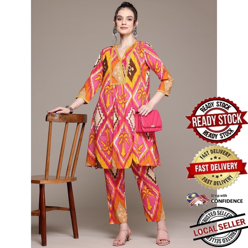 สั้น Kurti ผู้หญิงอินเดีย Kurtis Top Saree Sari Punjabi ชุดสําเร็จรูป Kurti UD40638AATP