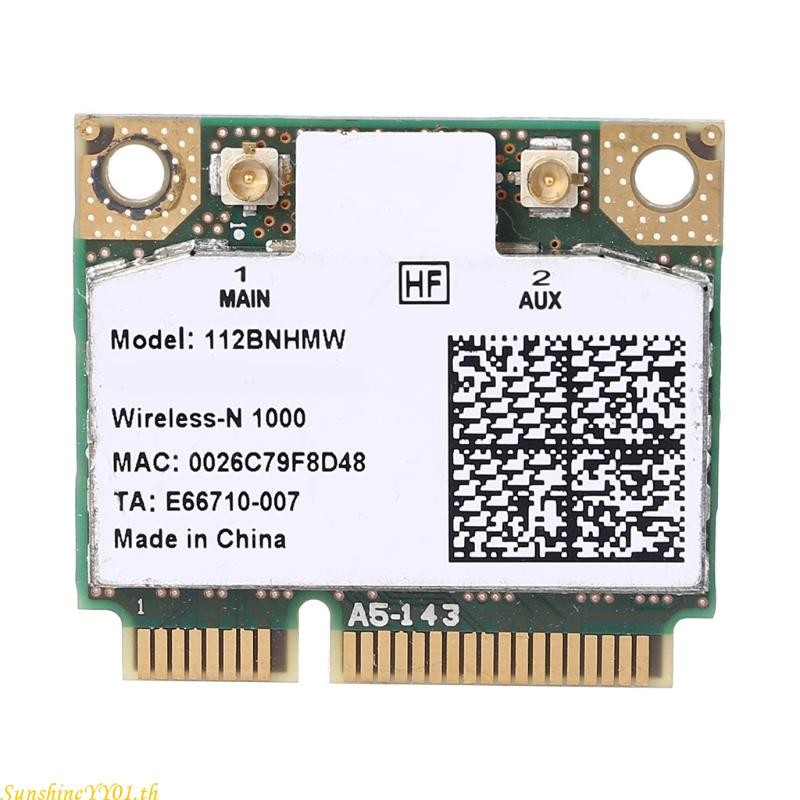 Sun สําหรับ Centrino Wireless-n 1000 Wifi Link1000 802 11 bn 112BNHMW 300Mbps Half Mini Pci-e Card