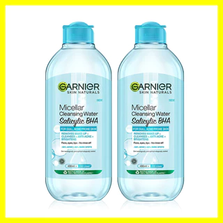 Garnier Skin Naturals Micellar Cleansing Water Salicylic Bha [400ml x 2pcs].