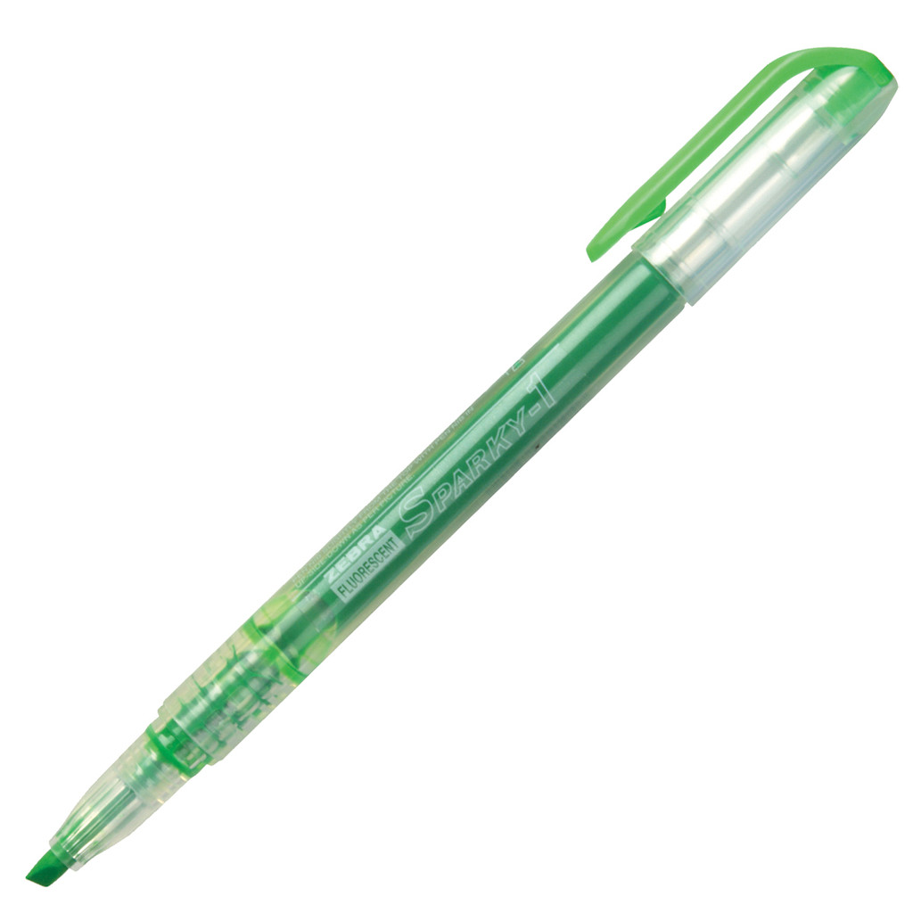 ZEBRA ปากกาเน้นข้อความ WKP-1 สีเขียว