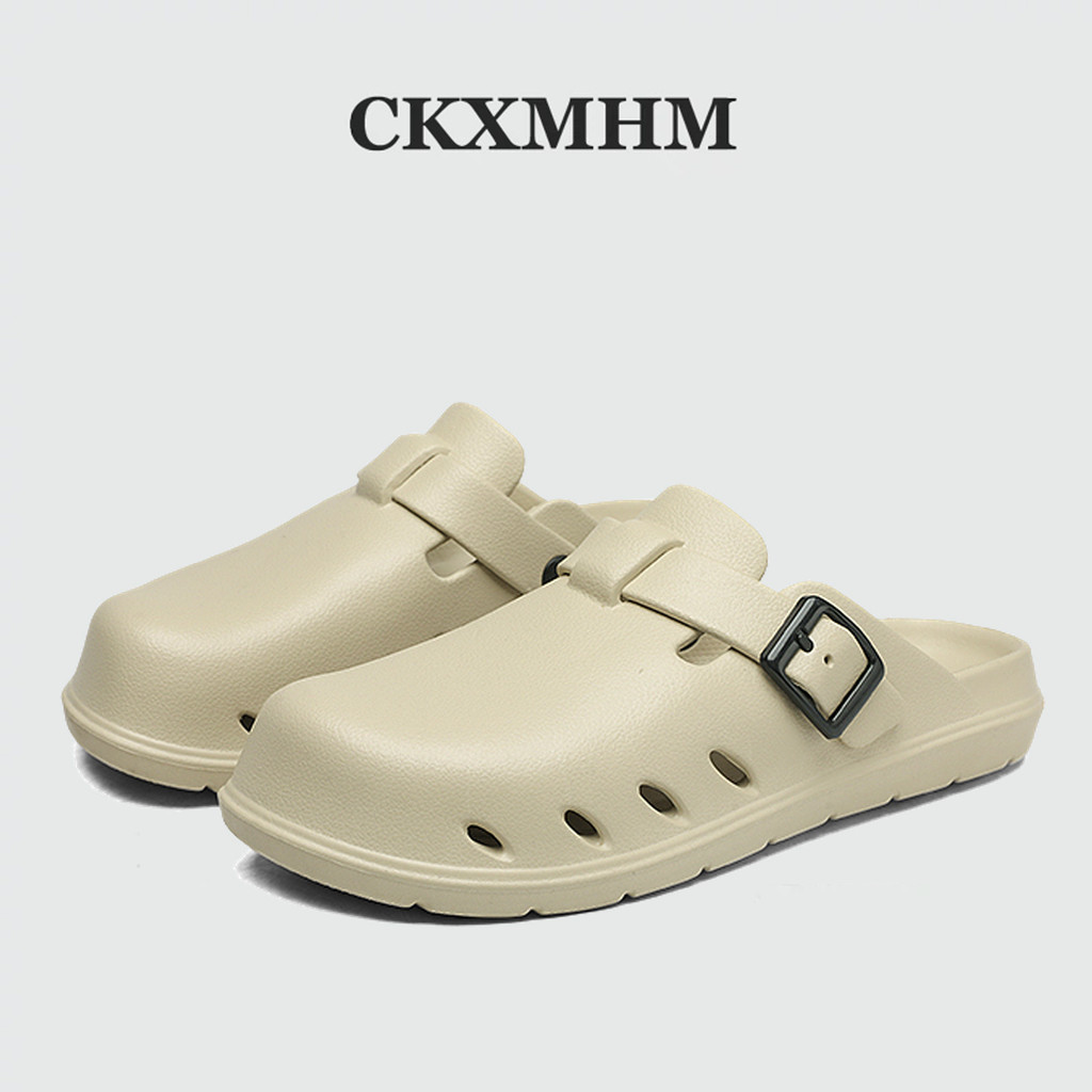 Ckxmhm 40-47 รองเท้าแตะผู้ชาย รองเท้าแตะ EVA น้ําหนักเบา 46 47