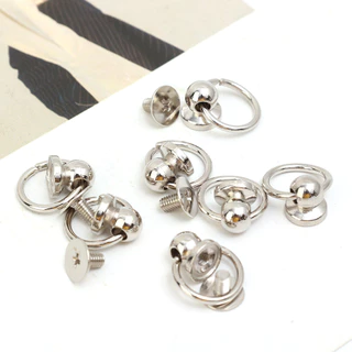 20ชิ้น ทําเอง จุกนมหลอก อุปกรณ์เล็บ-สกรูหมุดดึงแท็บ-สําหรับเคสโทรศัพท์,ชิ้นส่วนตุ๊กตา-กระเป๋าถือรองเท้าหนังหัวเข็มขัด-ถอดออกได้,อเนกประสง