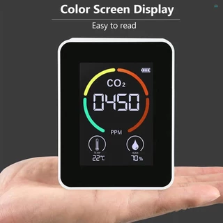 3 in 1 เครื่องตรวจจับคาร์บอนไดออกไซด์ Air คุณภาพ Monitor ความชื้นอุณหภูมิ Air Analyzer สําหรับ CO2 ดิจิตอล CO2 เมตรสําหรับ Home OfficeAir คุณภาพเมตร