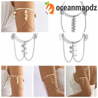 Oceanmapdz กําไลข้อมือ แขน สร้อยข้อมือ เปลือกหอย ผีเสื้อ พู่แขน บุคลิกภาพ ลายเรขาคณิต โกธิค ดาว งานแต่งงาน เจ้าสาว โซ่แขน