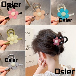 Osier1 2 ชิ้น คลิปฉลาม, ดอกไม้ สีแคนดี้ ยืดหยุ่น ที่คาดผม, เครื่องประดับผม พลาสติก ผู้หญิง