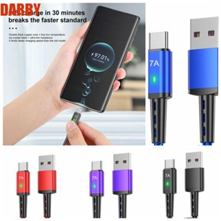 Darby สายชาร์จโทรศัพท์มือถือ 7A Type C USB Type C USB a เป็น USB C 7A USB Type C 7A อะลูมิเนียมอัลลอย