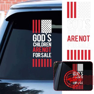 สติกเกอร์ ลาย Gods Kids Are Not For Sale สําหรับติดตกแต่งหน้าต่างรถยนต์ แล็ปท็อป E9P6