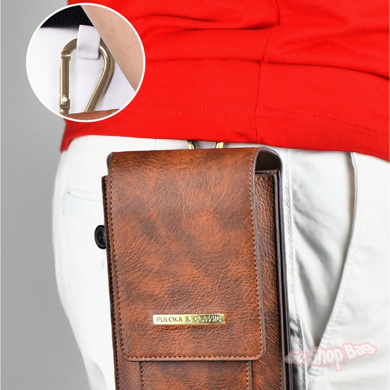 So Shop Bag 😍ใส่โทรศัพท์ได้สองเครื่อง😍กระเป๋าใส่โทรศัพท์คาดเอว แนวตั้ง ซองใส่โทรศัพท์ กระเป๋าร้อยเข็มขัด - รูปที่ 7