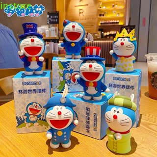 Instore ตุ๊กตาฟิกเกอร์ Doraemon Kawaiii ขนาดเล็ก ของเล่นสําหรับเด็ก