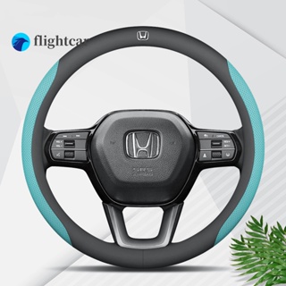 Flightcar ปลอกหนังหุ้มพวงมาลัยรถยนต์ กันลื่น สําหรับ Honda Accord City Brio CRV Jazz Vezel Stream Jade Mobilio 2023 2022 2021 2020