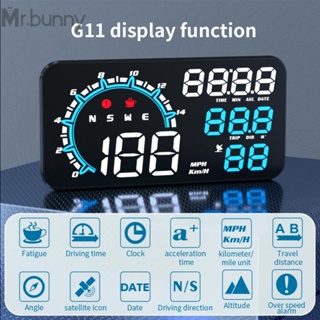 มาตรวัดความเร็วดิจิทัล GPS HUD Head Up Display MPH Overspeed Alarm แบบสากล สําหรับรถยนต์