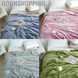 Goonshopping Cooling   Fleece Lattice Jacquard Summer Cold Single Nap for Sofa Bed Office