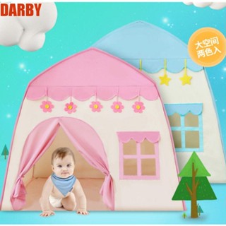 Darby เต็นท์บ้านเด็กเล่น เต็นท์พับได้ ทนทาน ดอกไม้ บ้านทีพี บ้านพับ ขนาดใหญ่ สีชมพู สร้างสรรค์ แบบพกพา ของเล่นเด็ก