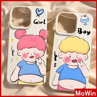 Mowin - เข้ากันได้สำหรับ เคสไอโฟน เคสไอโฟน11 เคส iphone 11กรณีเป็นมิตรกับสิ่งแวดล้อมสีขาวกรณีนุ่มปกป้องกล้องป้องกันการกันกระแทกคู่เด็กสาวท้องเข้ากันได้กับ iPhone 15 14 13 PRO MAX 12 XR XS 7 8 PLUS