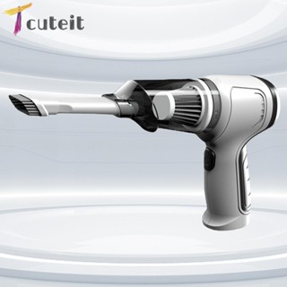 Tcuteit เครื่องดูดทําความสะอาดรถยนต์ แบบไร้สาย แข็งแรง สําหรับใช้ในครัวเรือน และรถยนต์