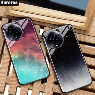 สําหรับ Realme 11 Pro Plus เคสโทรศัพท์มือถือ กระจกนิรภัย เคสป้องกัน Starry Couple เคสด้านหลัง สําหรับ Realme11 Pro Plus