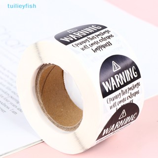 Tuilieyfish สติกเกอร์ฉลาก ลายปลาน่ารัก สีดํา และสีขาว สําหรับติดตกแต่ง 500 ชิ้น