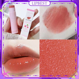 ♕ Haipink Coloured Moisturizing Lip Balm Water Mirror Glass Fade Lip Pattern Smooth Lipstick Anti-dry Cracking Easy To Color Long Lasting Lip Makeup 3 แบบ UPBEST