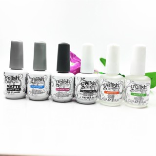 Gelish น้ำยาเคลือบเล็บ ดูแลเล็บ base coat , Top coat , Ph bond ,oil gelish 15ml. เจลลิสเบส ,ท็อป