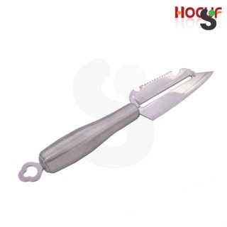 HOCUF มีดปอกผลไม้สเตนเลสปลายแหลม 3 in 1 HCF-1716