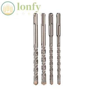 Lonfy ดอกสว่านไฟฟ้า ก้านกลม คาร์ไบด์ ความแข็งสูง สะดวกสบาย สําหรับเจาะเซรามิค คอนกรีต ผนัง 2 ชิ้น