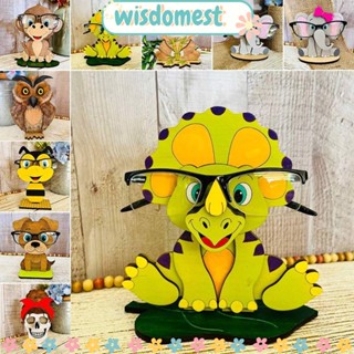 Wisdomest ชั้นวางแว่นตา แบบไม้ รูปสัตว์ สําหรับตกแต่งบ้าน ออฟฟิศ