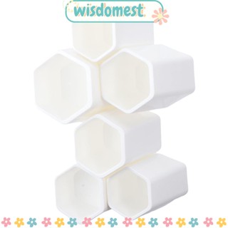 Wisdomest ที่วางรีโมตคอนโทรล พลาสติก ทรงหกเหลี่ยม สีขาว ทนทาน สําหรับออฟฟิศ