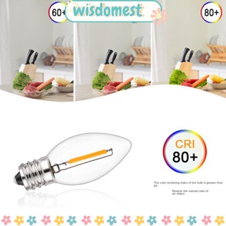 Wisdomest หลอดไฟคริสตัล E12 E14 0.5W 1W LED สีขาวอบอุ่น 2200K 2700K 6000K