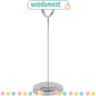 Wisdomest ที่วางบัตร ป้ายชื่ออาหาร แบบสเตนเลส สีเงิน 12 นิ้ว สไตล์โมเดิร์น