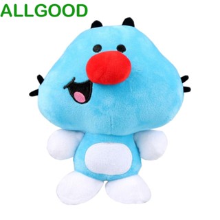 Allgoods หมอนตุ๊กตานุ่ม รูปการ์ตูนแมว สีฟ้า ของเล่นสําหรับเด็ก